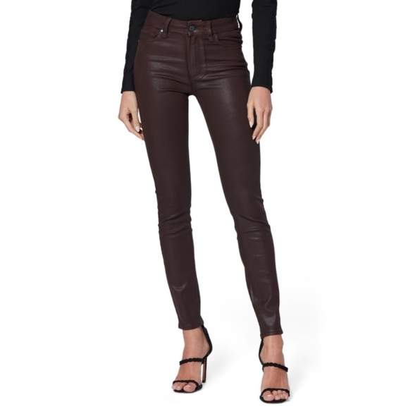 Paige Hoxton high waist brown denim size  27 - Picture 1 of 8